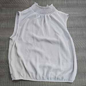 Elegant White Sleeveless Top